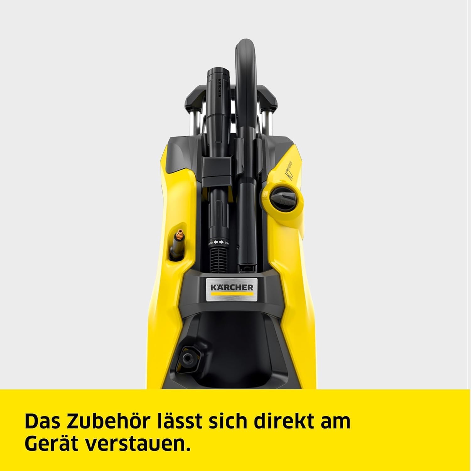 Kärcher Hochdruckreiniger K 7 Premium Power, Druck: max. 180 bar, Fördermenge: 600 l/h, Flächenleistung: 60 m²/h, Gewicht: 17,9 kg, Flex-Hochdruckschlauch, Dreckfräser, Strahlrohr