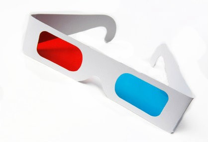 Red/Cyan 3D Glasses Paper 12 PACK 1172D