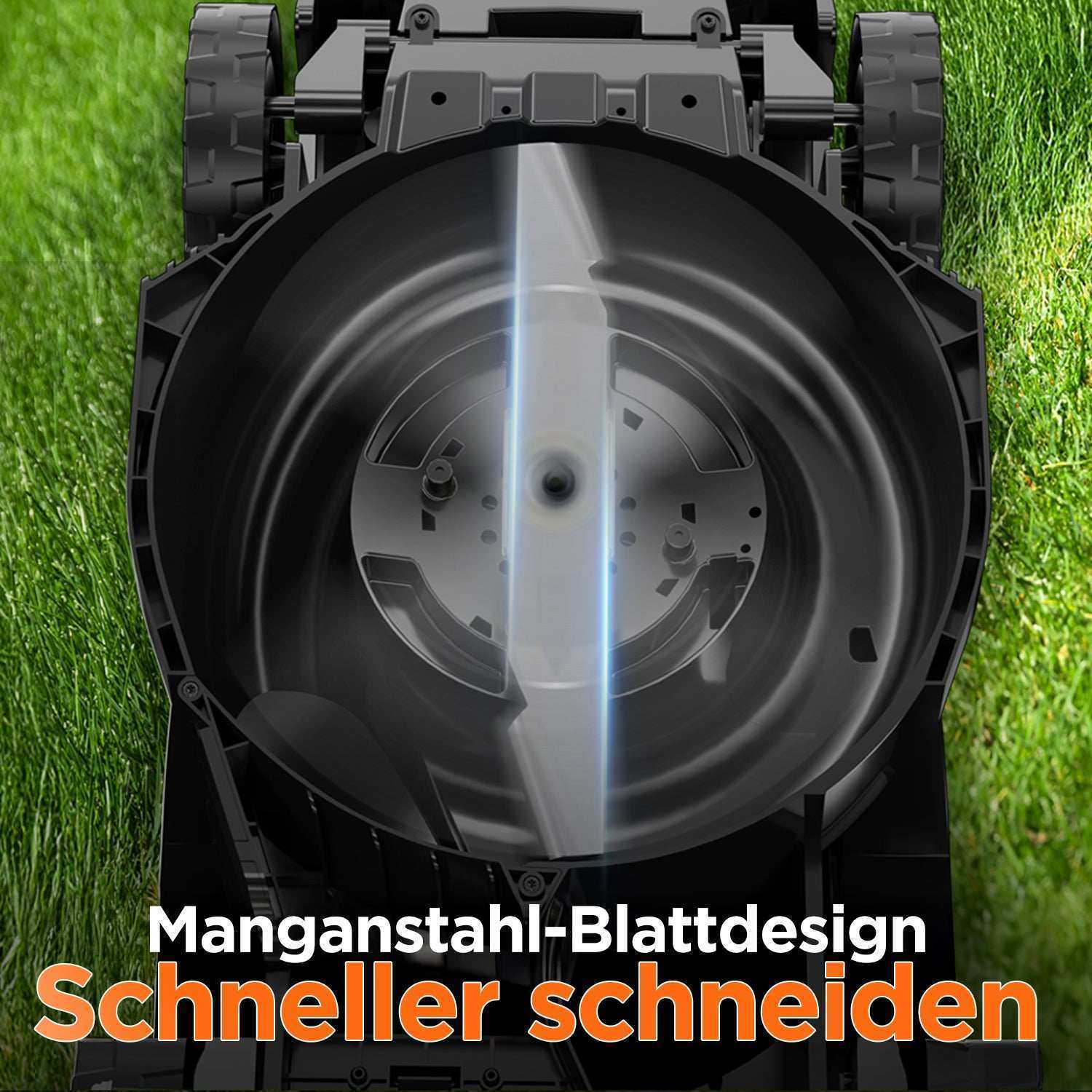 2025 Cortacésped inalámbrico U20 2 × 20V 43 cm brushless | Incluye 2 baterías de 4,0 Ah | Corte fácil hasta 500 m²