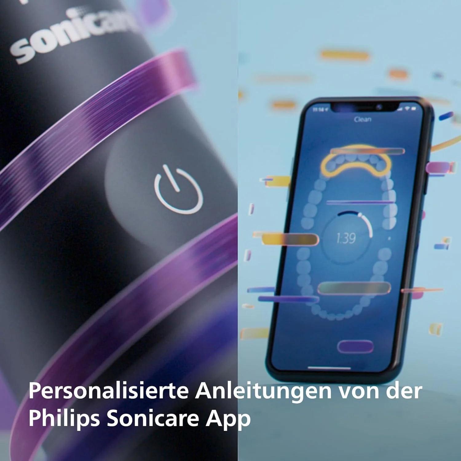 Philips Sonicare DiamondClean Prestige 9900 �C Elektrische Zahnb��rste mit SenseIQ, A3 Premium-All-in-One-B��rstenkopf und Ladeetui in Mitternachtsblau (Modell HX9992/12)