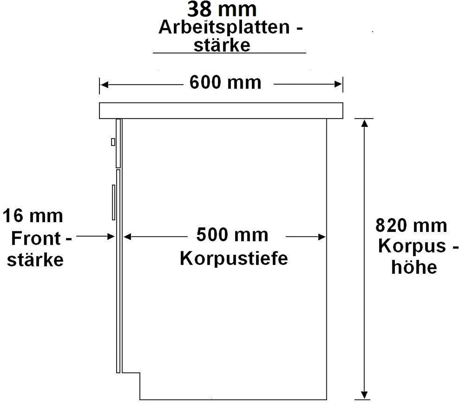 Kuechen-preisbombe Küche Arona + Monza Basic 280 cm Küchenzeile Küchenblock Einbauküche Kaschmir beige matt + Nußbaum + Schwarz matt