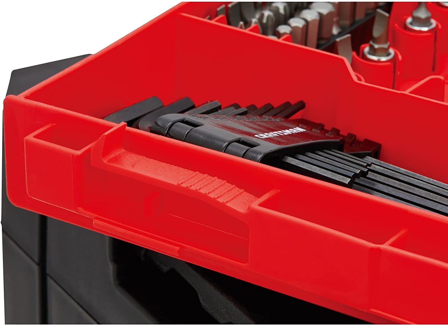 CRAFTSMAN Mechanics Tools Kit, 216-Piece with 3-Drawer Box, Chrome Finish, 72-Tooth Ratchets, 6-Point Sockets, VERSASTACK Compatible