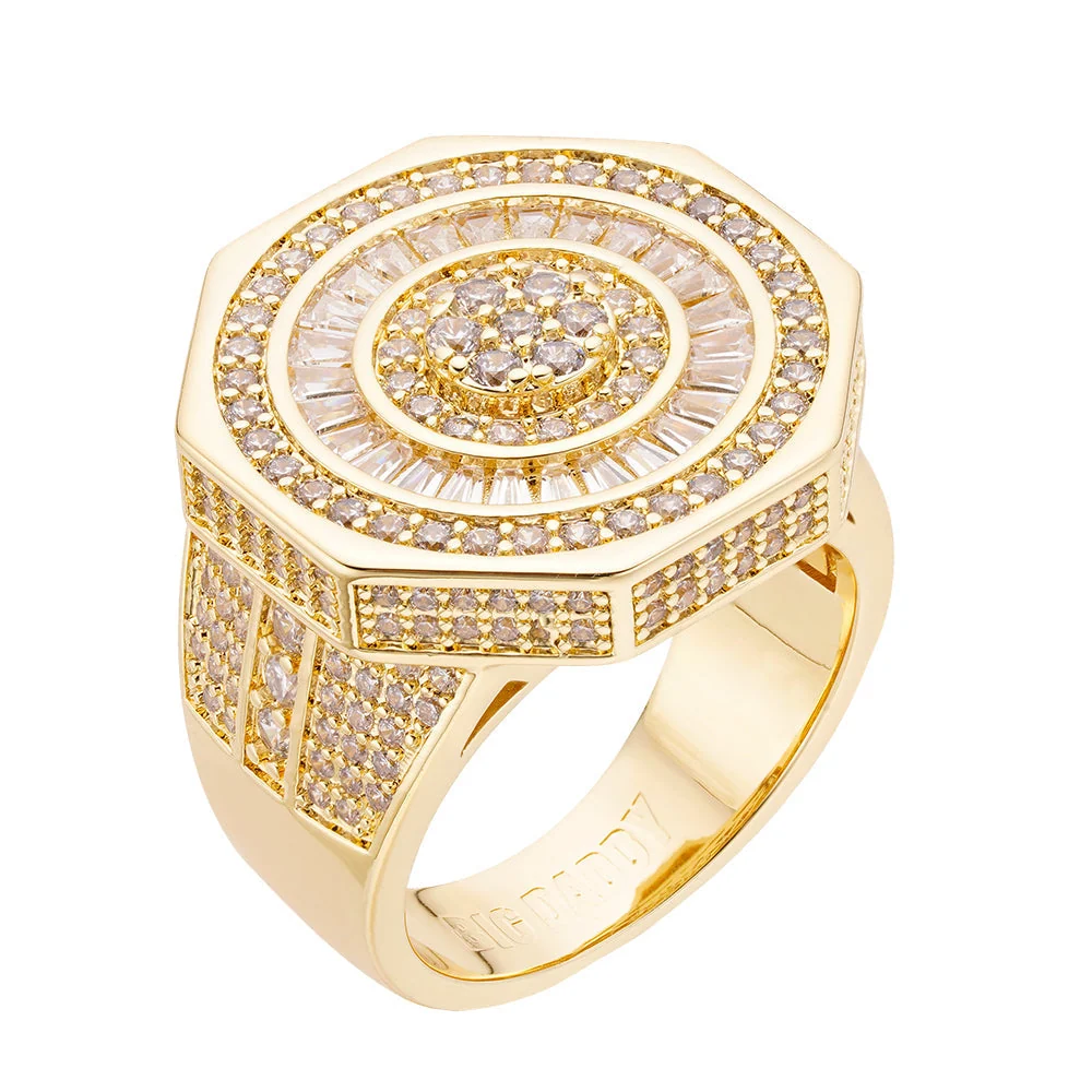 Big Daddy Zenith Baguette Iced Out Diamond Ring