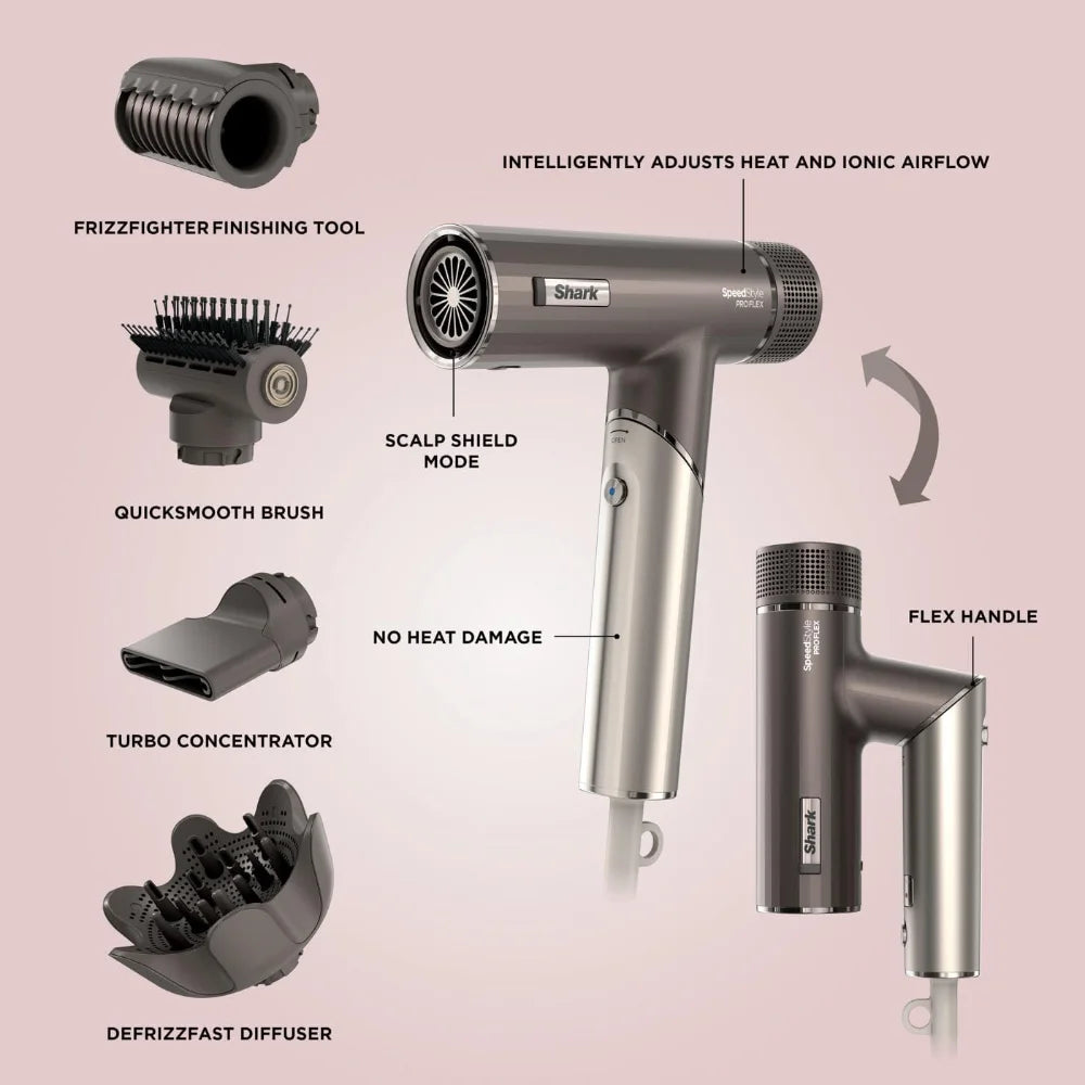 Shark SpeedStyle Pro FLEX 4 in 1 High Velocity Hair Dryer System | HD542UK