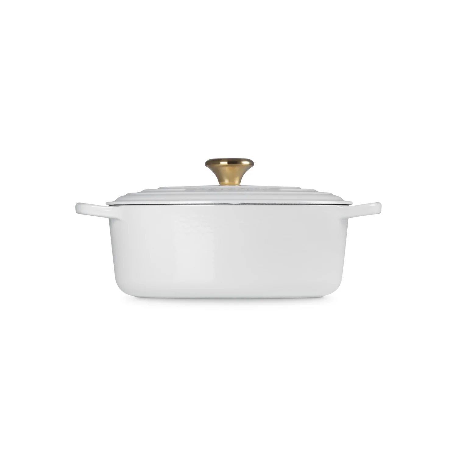 Le Creuset Pfanne Signature Bräter Oval  27 cm White