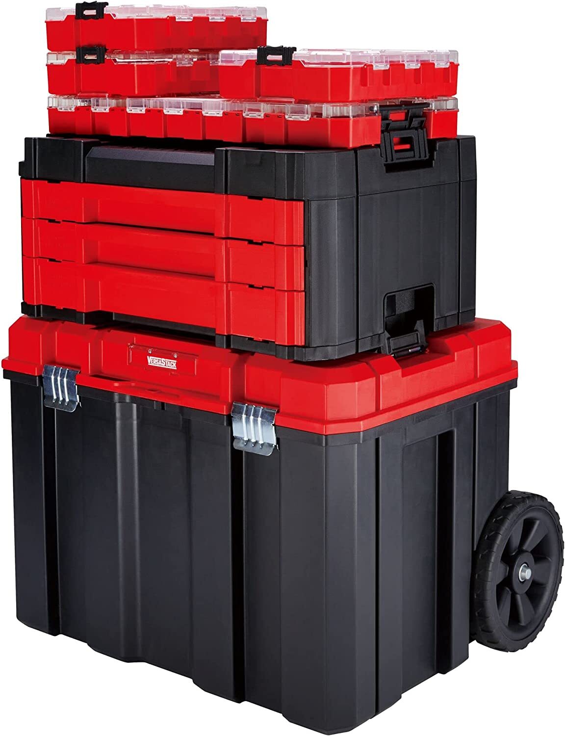 CRAFTSMAN Mechanics Tools Kit, 216-Piece with 3-Drawer Box, Chrome Finish, 72-Tooth Ratchets, 6-Point Sockets, VERSASTACK Compatible
