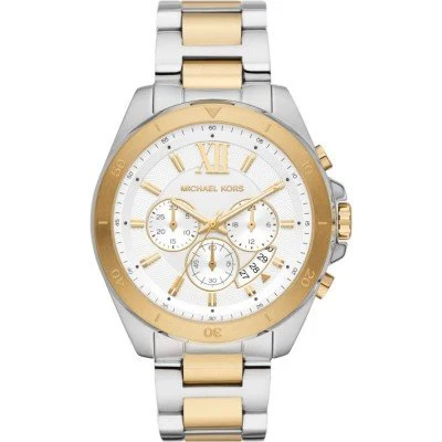 Michael Kors Brecken Pavé Tow Tone Watch MK9064