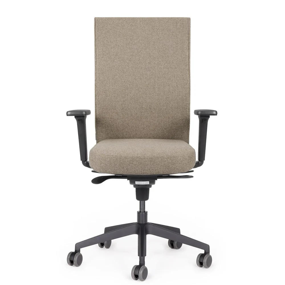 2025 Silla de Oficina Ergonómica lento Genesis | Reposabrazos | Asiento Deslizante | Soporte Lumbar | Tapizado de Lana