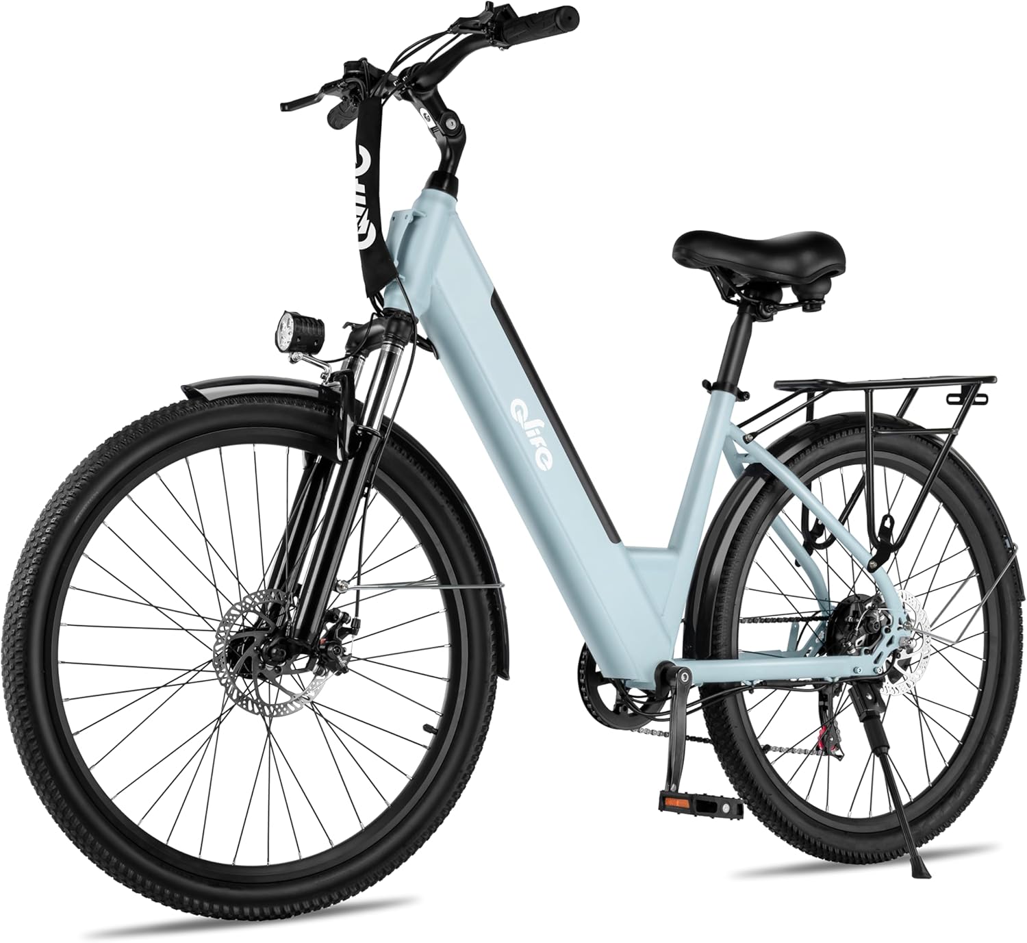 Qlife Cityone Electric Bike for Adults 26 Step-Through 22MPH Ebike with 2.1 Tire,UL2849 Certified Built-in Removable Battery,Peak 750W Motor Ebikes with 7 Speed, Commuter E Bicycle