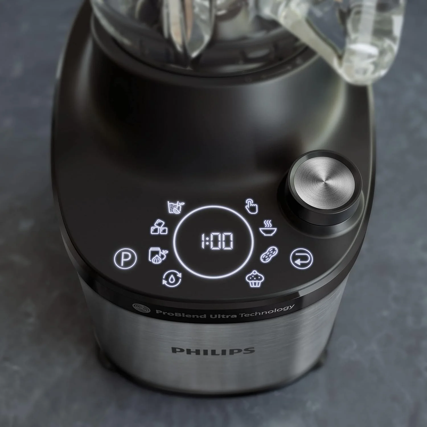 Philips Blender 7000 Series - 1500 Watt, 2 Liter, ProBlend Ultra Technologie, snelkeuzeprogramma's, HomeID recepten, Quick Clean-functie, 2 Tritan-bekers (HR3760/10)