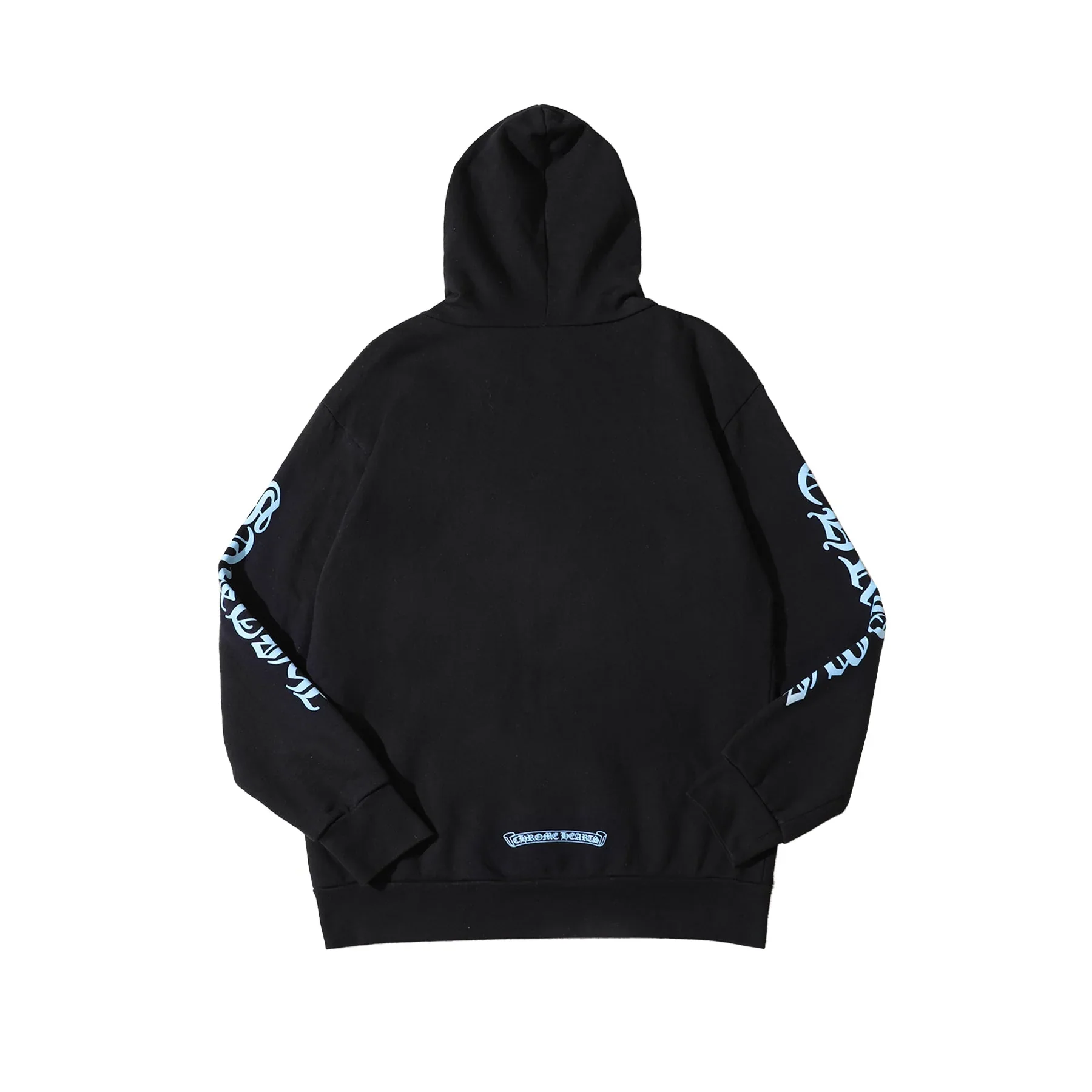 Chrome Hearts Script Black Zip Up Hoodie Black