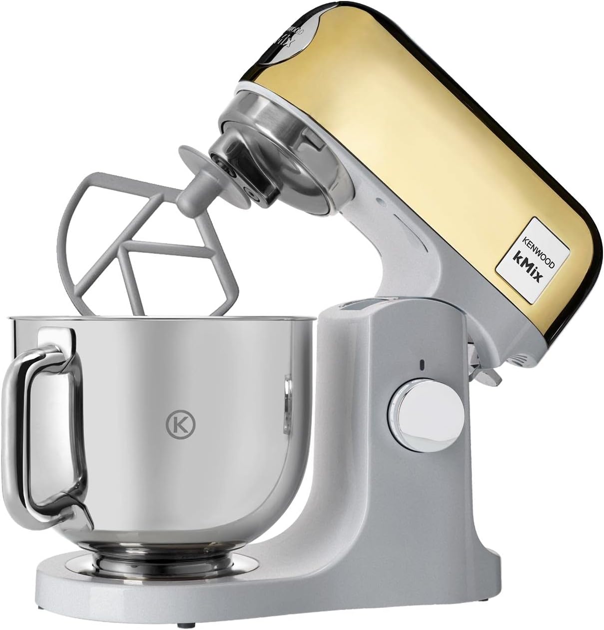 Kenwood kMix KMX750RD Küchenmaschine, 5 l Edelstahl Schüssel, Safe-Use-Sicherheitssystem, Metallgehuse, 1000 Watt, inkl. 3-Teiligem Patisserie-Set und Spritzschutz, Rot