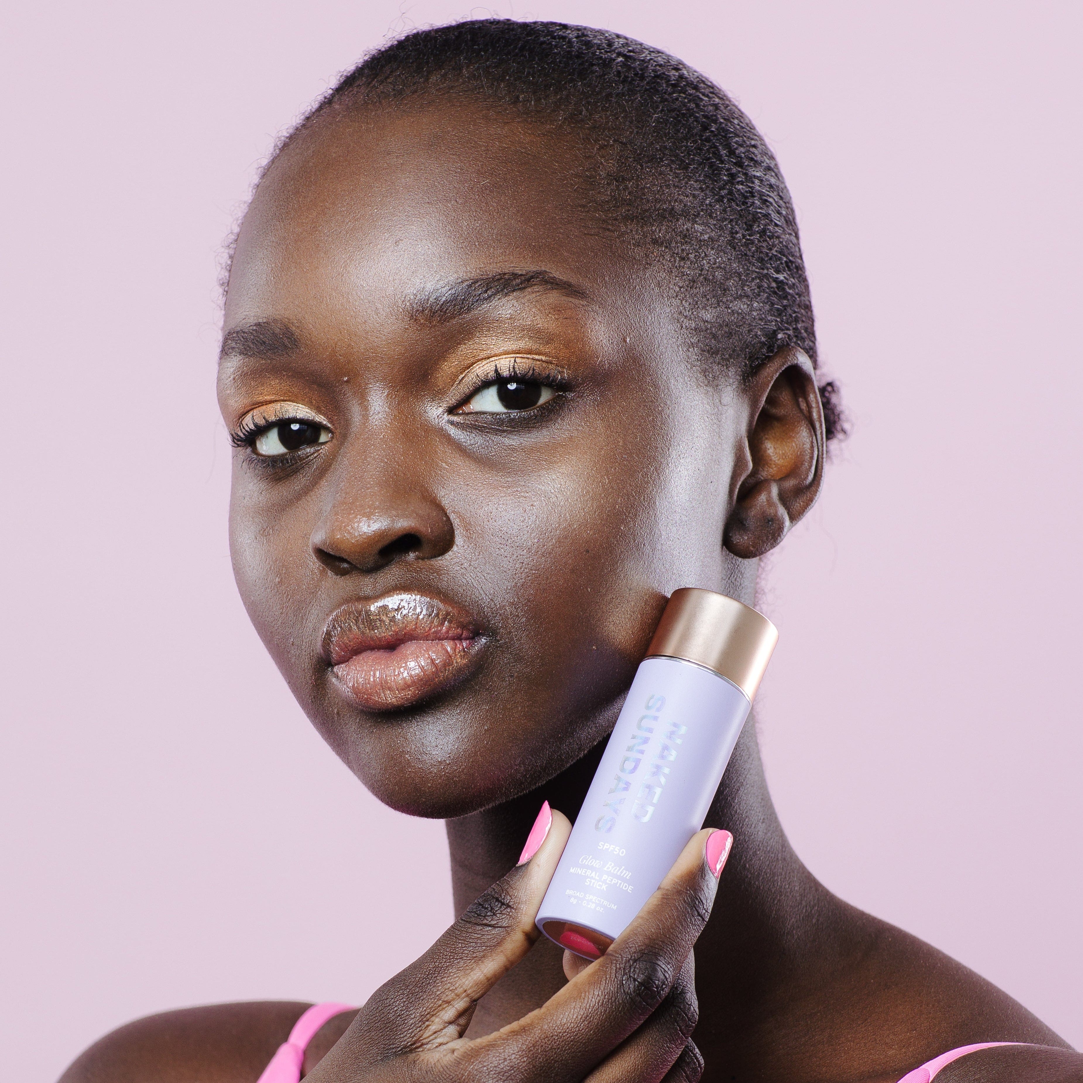 SPF50 Glow Balm Mineral Peptide Stick - Bronze