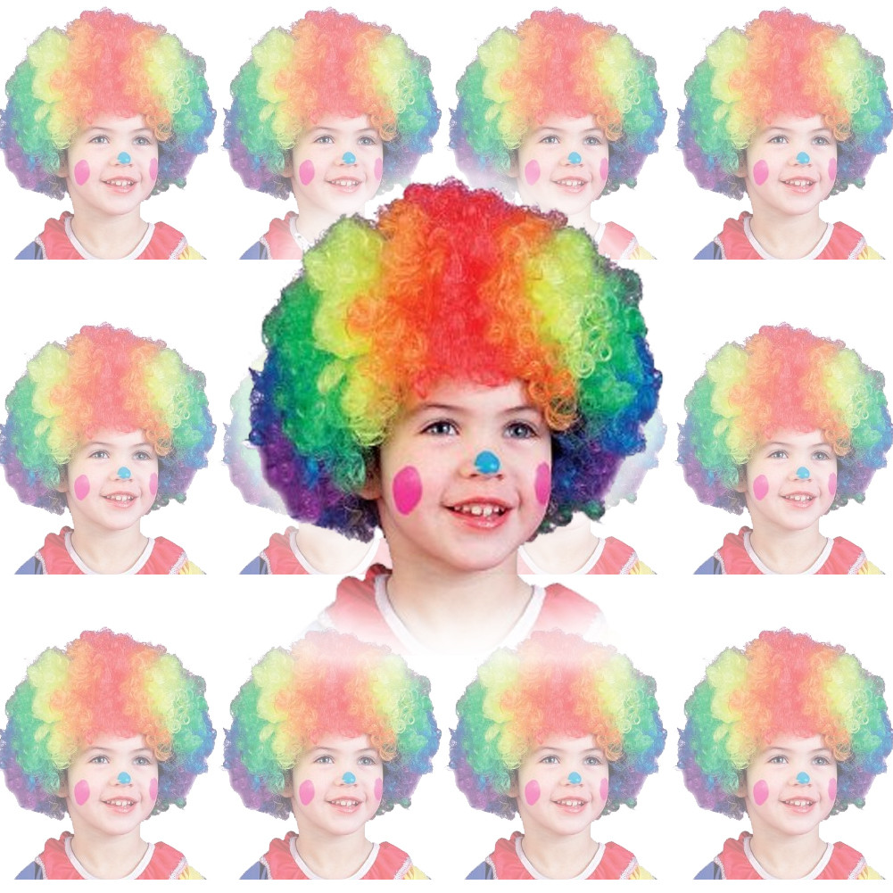 Rainbow Child Clown Wig  6028D
