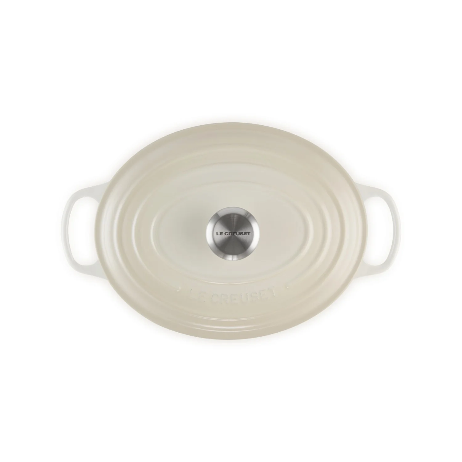 Le Creuset Pfanne Signature Bräter Oval  29 cm Meringue