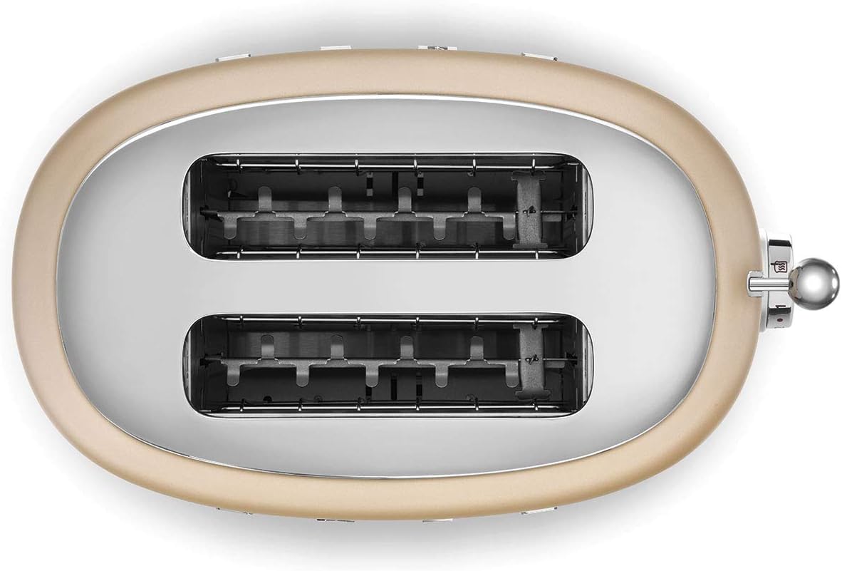 2 Slice Retro Toaster (Matte Champagne)