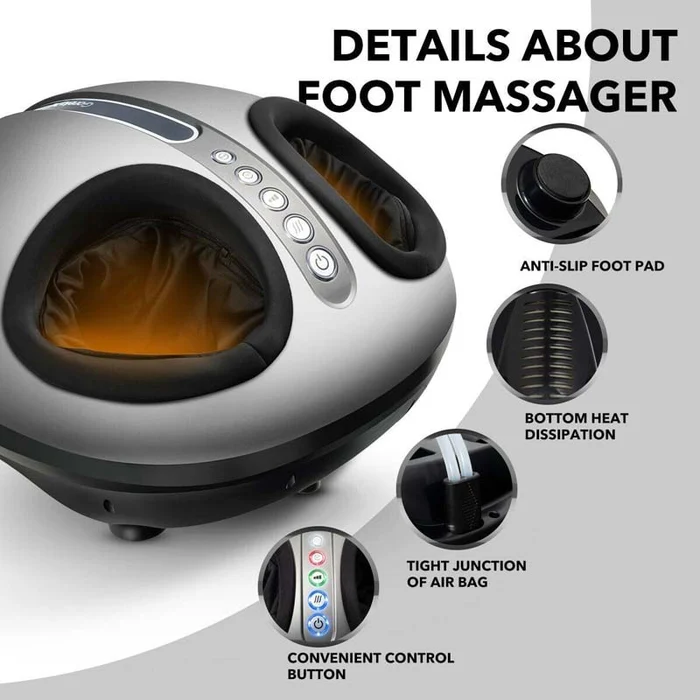 Eletriclife Foot Massager Machine with Heat and Calf Air Bag