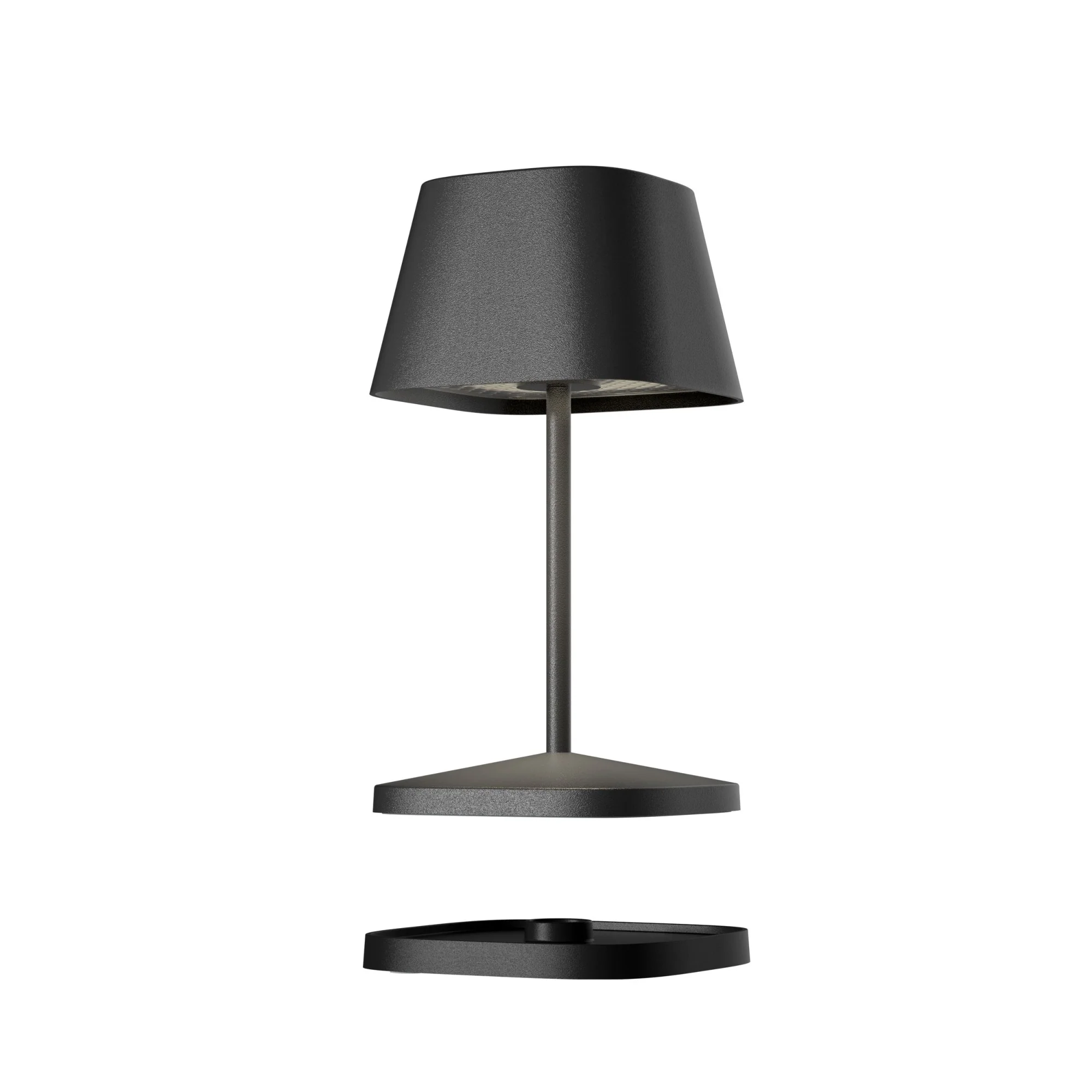 VilleroyBoch Tischleuchte NEAPEL RC, Akku Indoor und Outdoor, dimmbar, fernbedienbar, 2 Lichtfarben, inklusive Ladestation