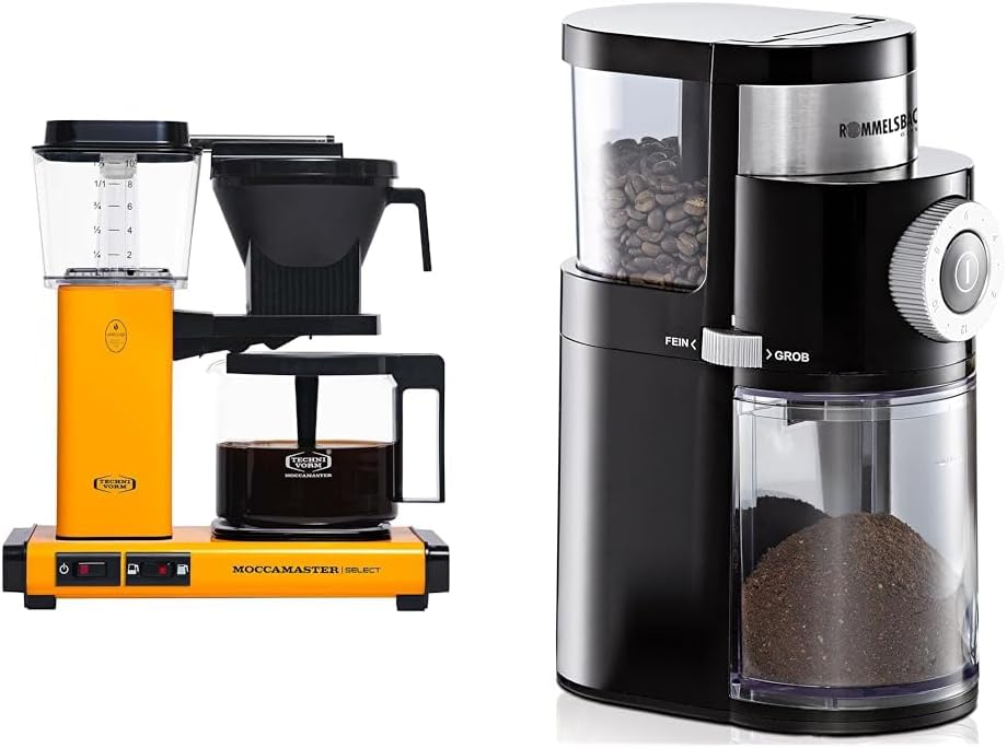 Moccamaster KBG Select, Kaffeemaschine, Retro Kaffeemaschine, Filterkaffee, Off-White, 1.25L