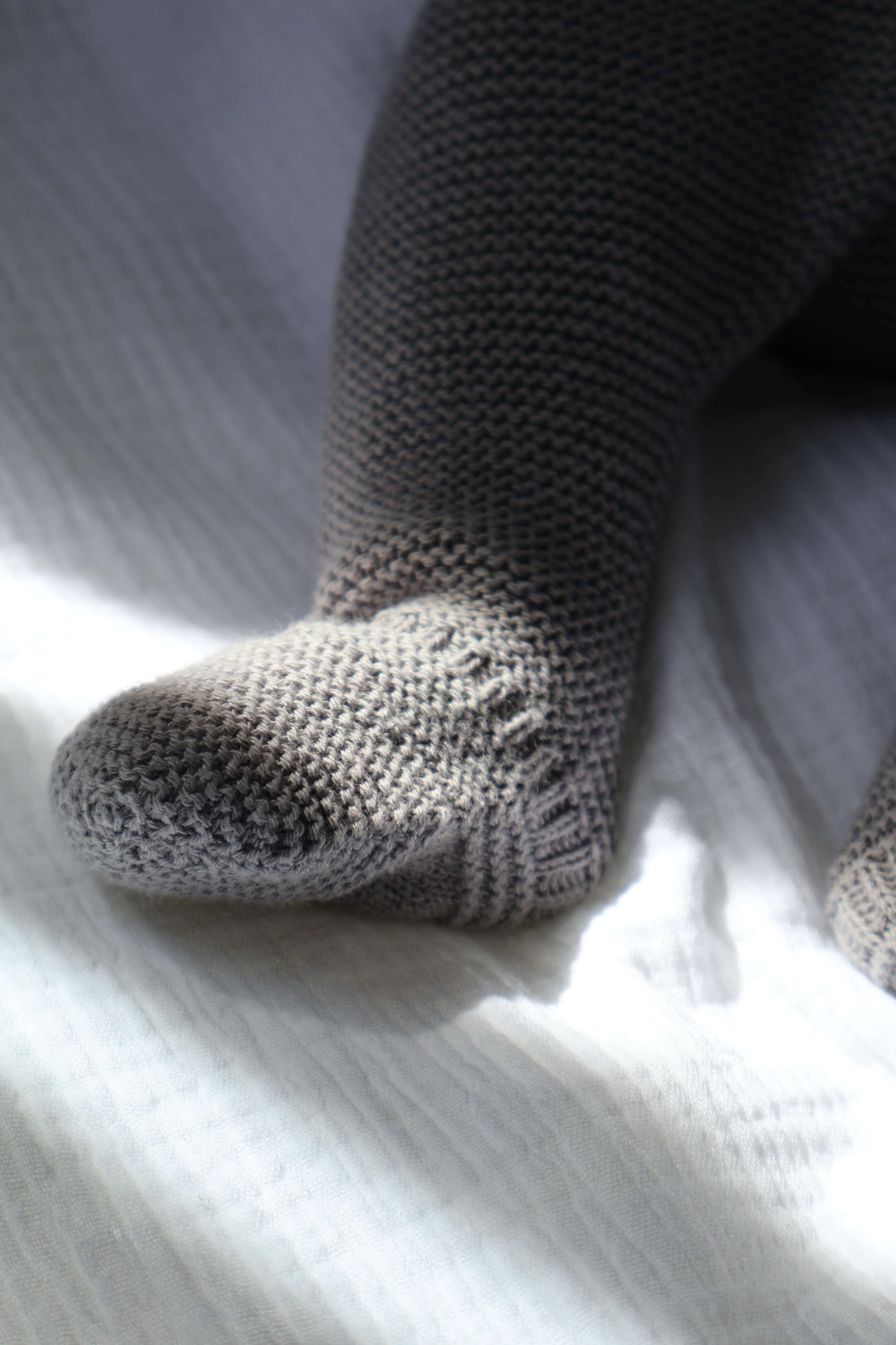 Conjunto Punto Tricot Gris