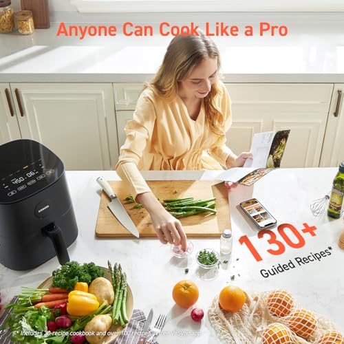 COSORI Friggitrice ad Aria 4,7L, 75 230°C, Air Fryer Silenzioso e Risparmio Energetico, 9 Preimpostazioni, Meno Olio&Senza Fumo, Ricettario Italiano, Lavabile in Lavastoviglie, Grigio, 1500W : Amazon.it: Casa e cucina