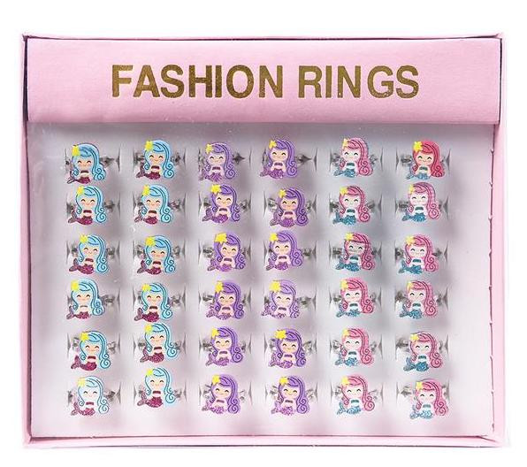 36 PACK 0.50�� MERMAID RINGS M2010