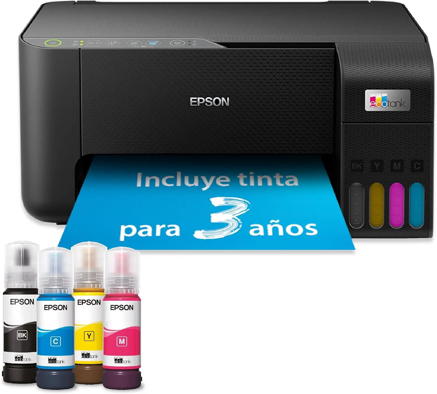 Epson Impresora multifunción EcoTank ET-2862 A4 con depósito de Tinta, conexión Wi-Fi y hasta 3 años de Tinta incluida 2026