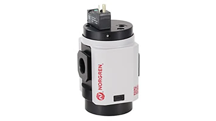 Norgren P84F-4GT-PFN, Excelon Plus soft start dump valve, G1/2, 3-10 bar, solenoid operated