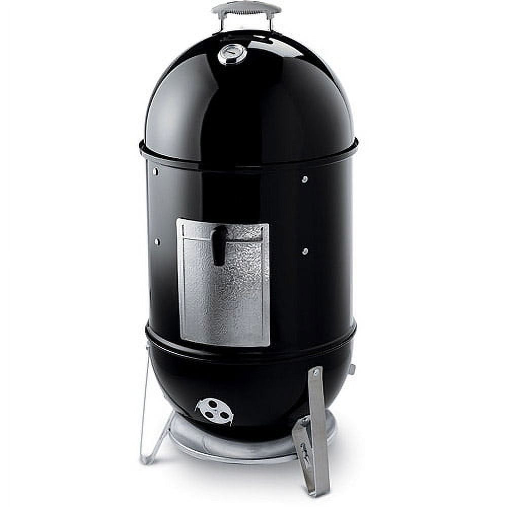 Weber Smokey Mountain Cooker 18.5′′ Smoker, Porcelain-Coated, Built-In Thermometer, 481 Sq. In. Cooking Area