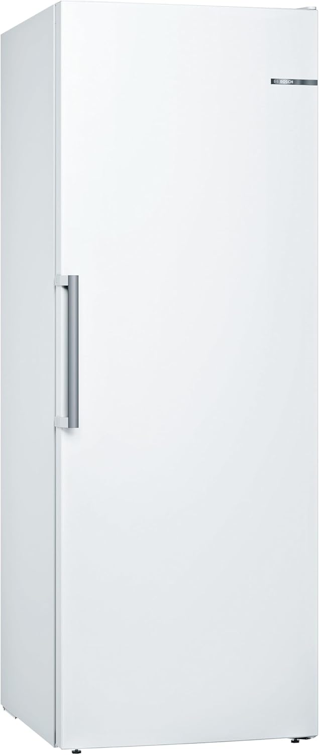 Bosch GSN58AWCV Serie 6 - Congelador XXL, 191 x 70 cm, extra ancho, 365 L, no descongelar NoFrost, iluminación LED uniforme, espacio para grandes alimentos congelados
