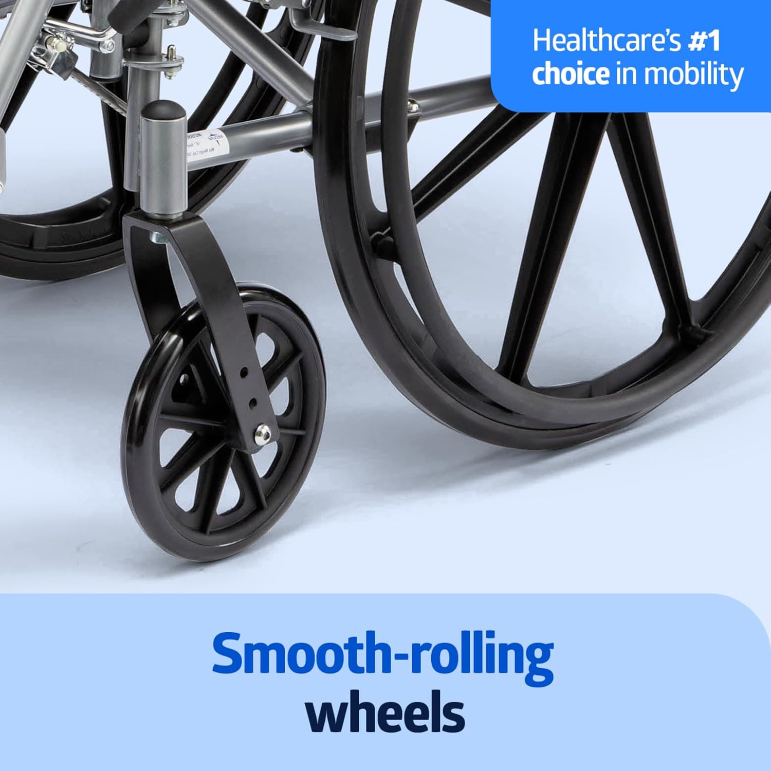 Lightweight Wheelchair for Adults With Swing-Back, Desk-Length Arms, Elevating Leg Rests; 18W