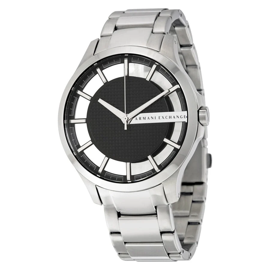 Armani Exchange Hampton Chronograph Silver Steel Strap Men's Watch AX2179