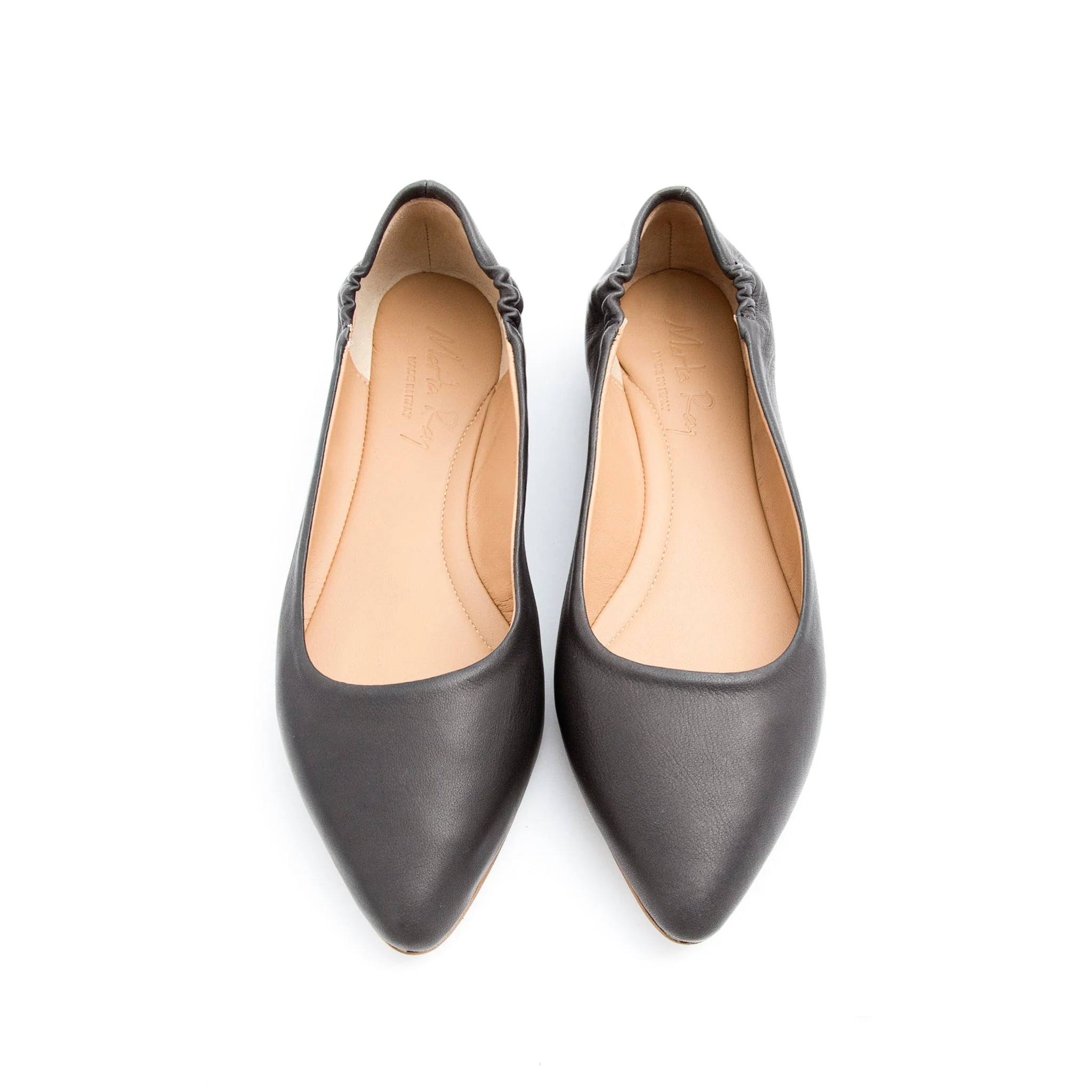 Ballerina punta sacchetto mousse dark grey