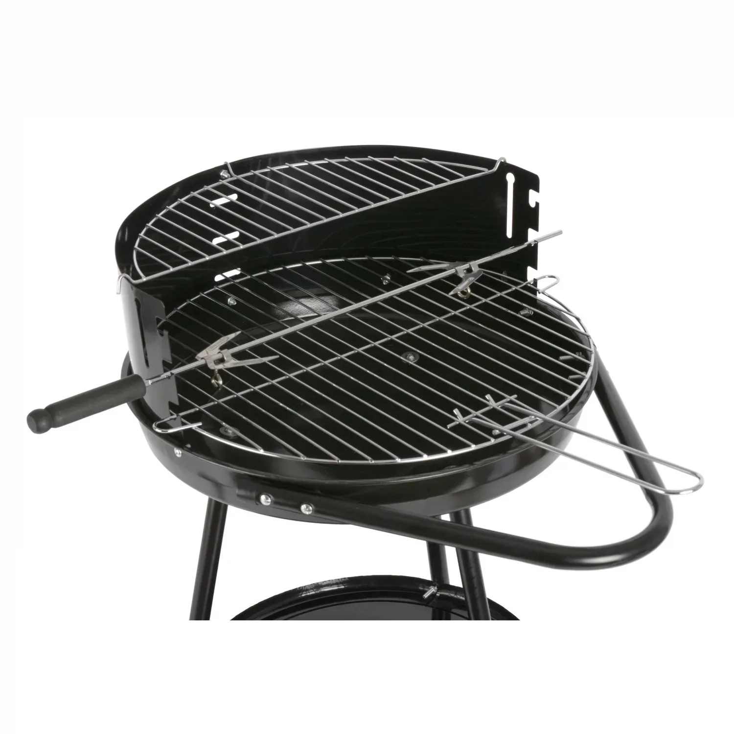 Barbacoa Redonda con Asas y Ruedas Idealcasa