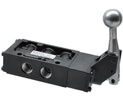 Norgren K71DA00KC0KL1, Nugget 200 Series 5/2 lever/lever actuated 1/4