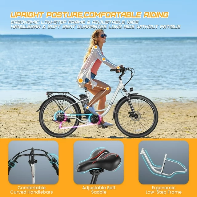 Gocio 500W Electric Bike for Adults, 26
