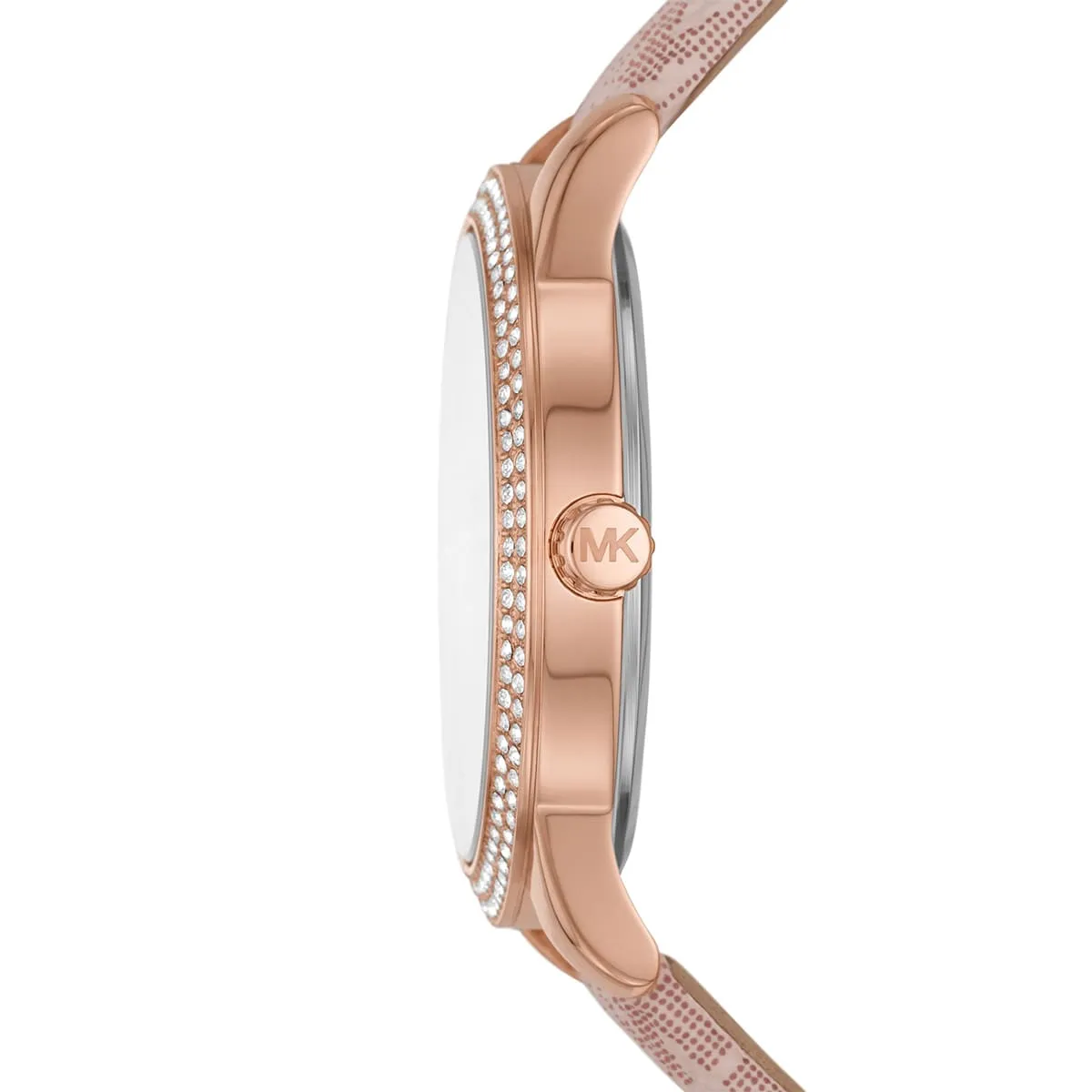Michael Kors Tibby Multifunction Pink PVC/Polyurethane Strap Women's Watch - MK2955