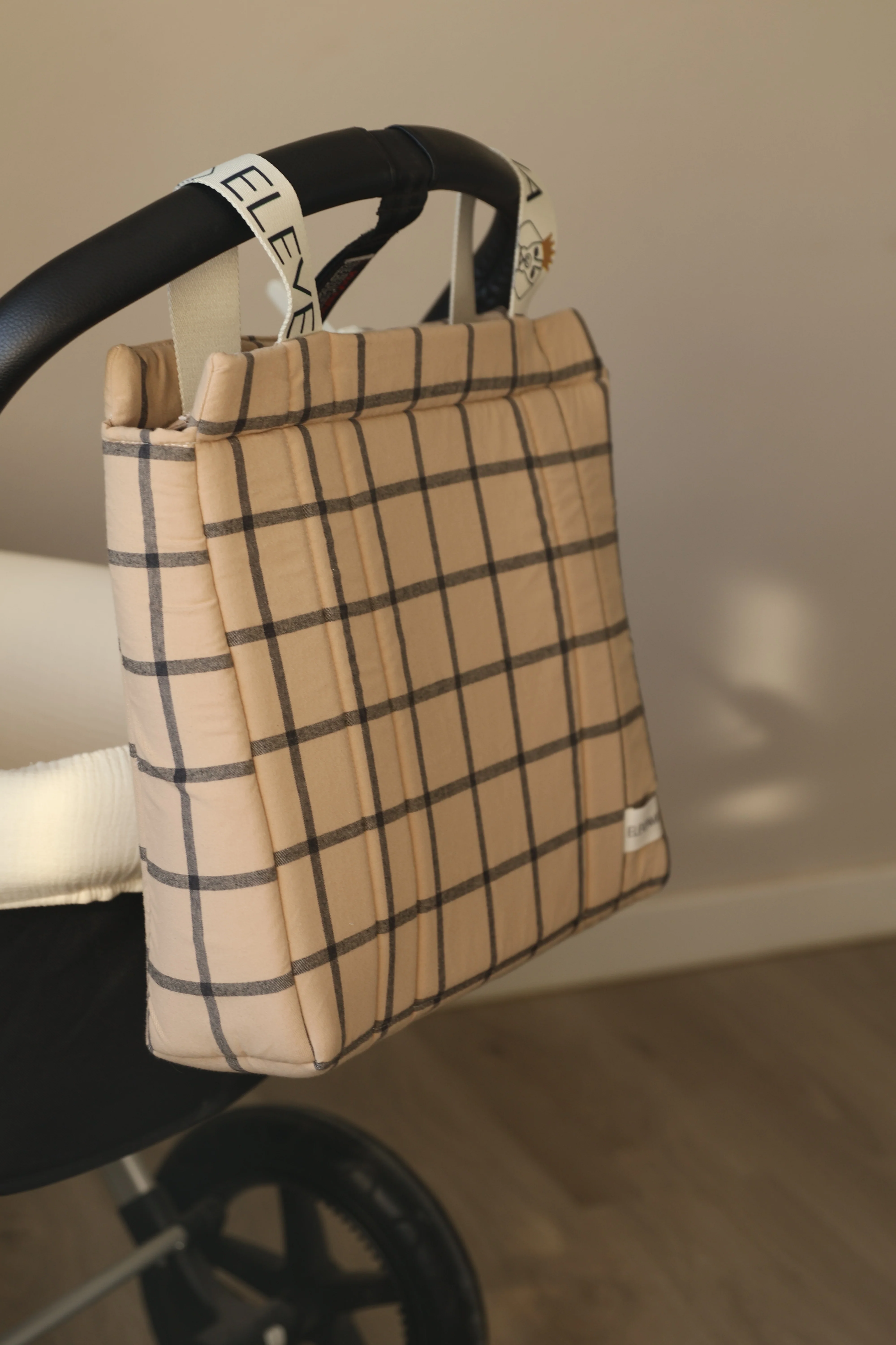 Bolso Big Cuadro Ocre