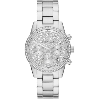 Michael Kors Bryant Pavé Silver-Tone Watch MK7301
