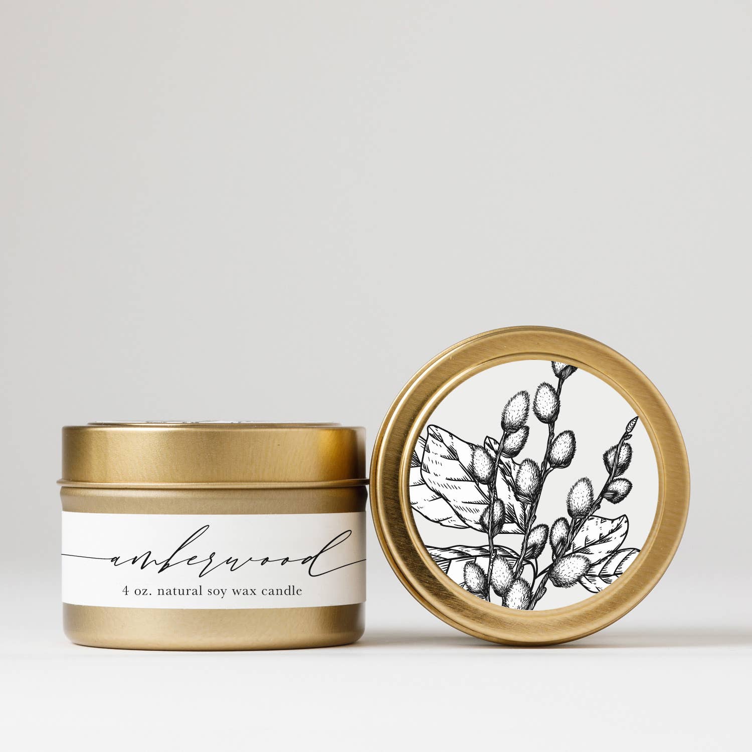 Amberwood Tin Soy Candle NECTAR REPUBLIC