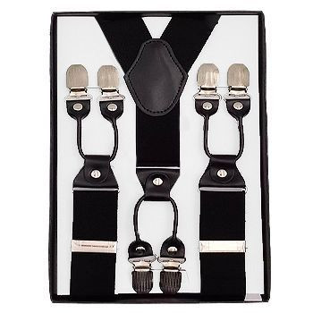 Black Industrial Suspenders | 2 INCH Adjustable up to 80