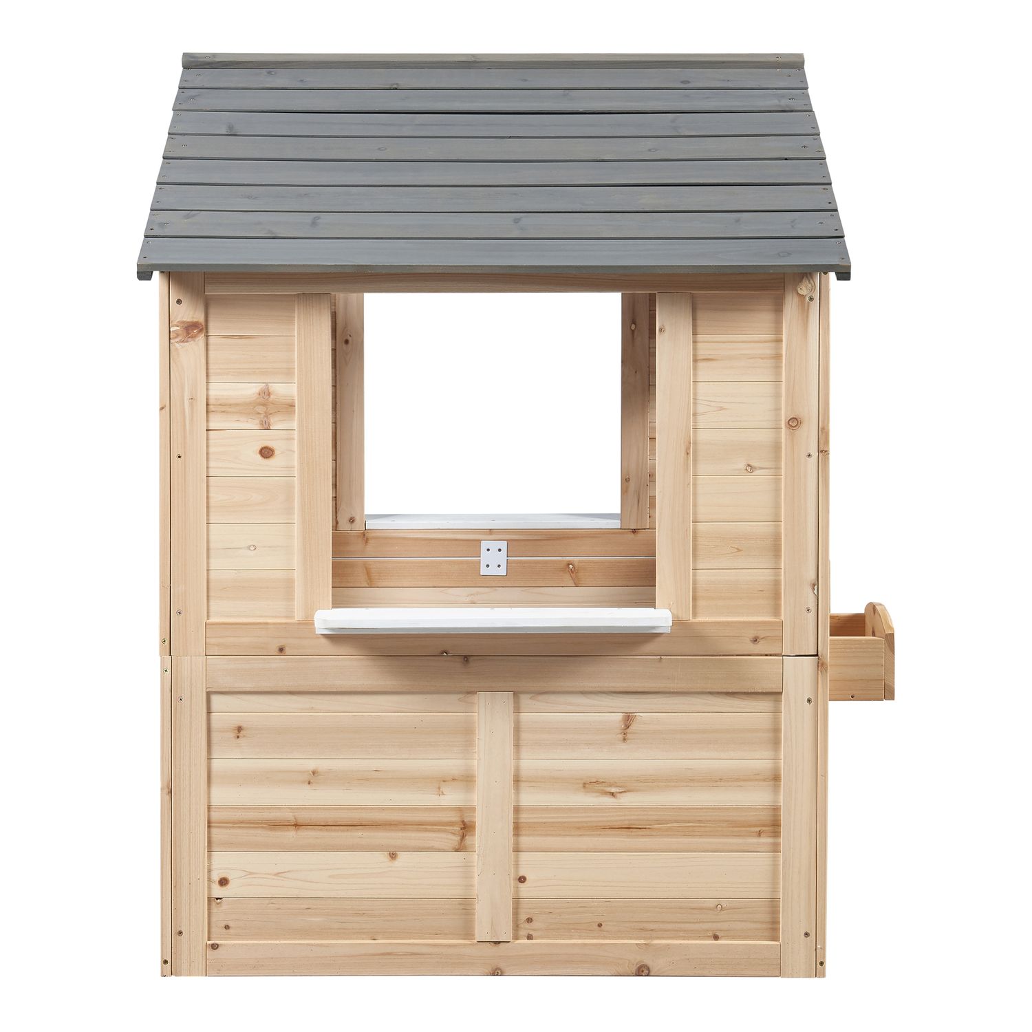 Casita Infantil Acciano Madera De Abeto 131x113x97 Cm - Natural [casa.pro]