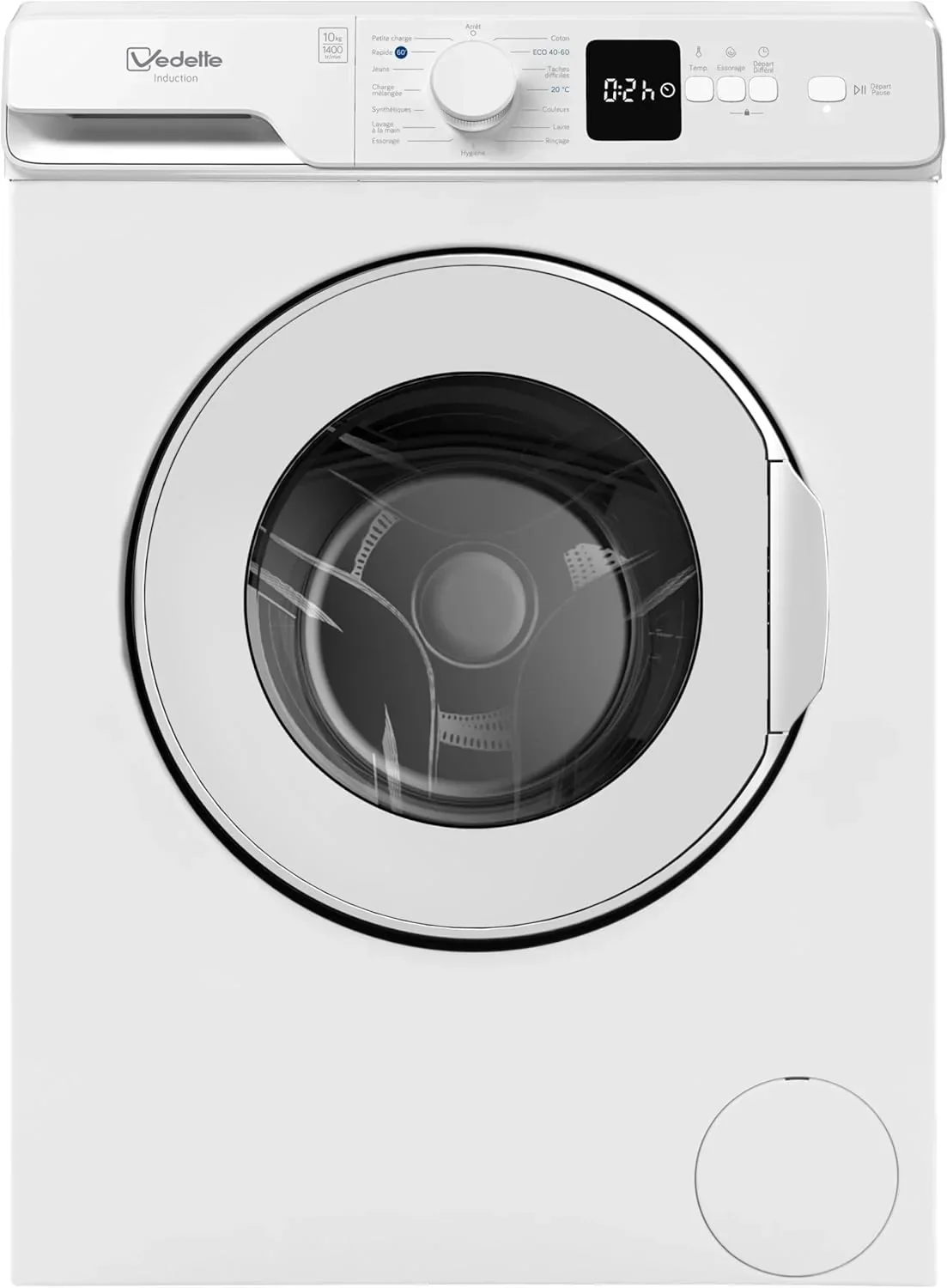 Vedette LFV204QW Lavadora de carga frontal 10 kg, 1400 rpm, blanca