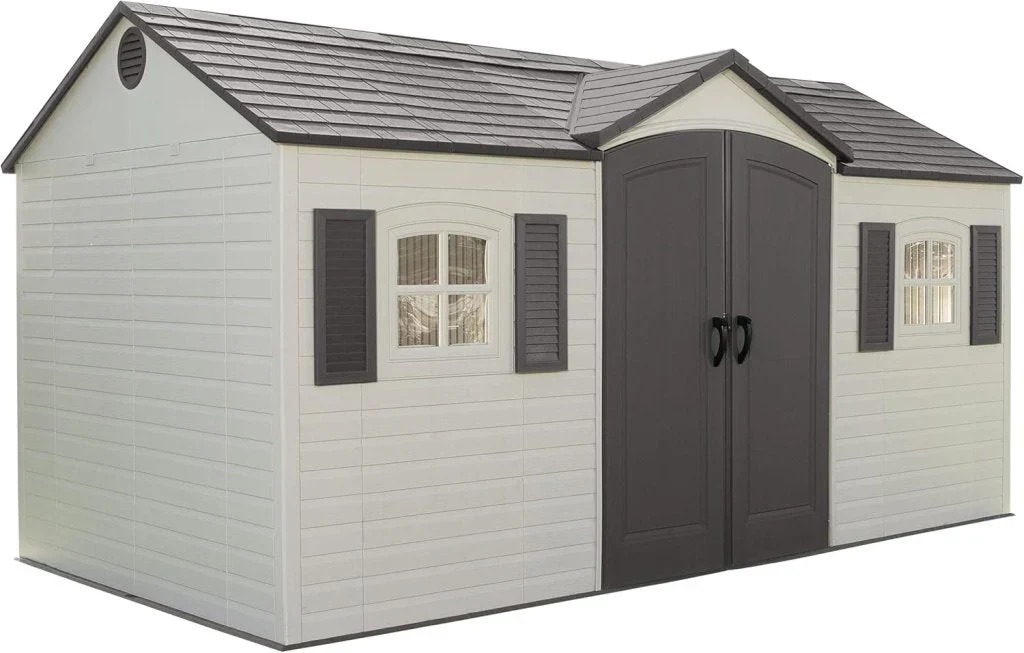 6446 Outdoor Storage Shed, 8 x 15 Foot, Desert Sand