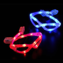Wrap Around Glasses LED Mix Colors 12 PACK 7104A