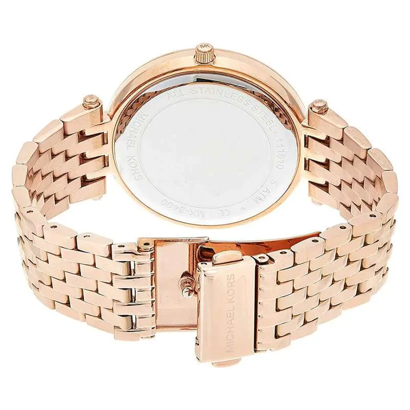 Michael Kors Darci Purple Dial Rose Gold-Tone Women's Watch - MK3400