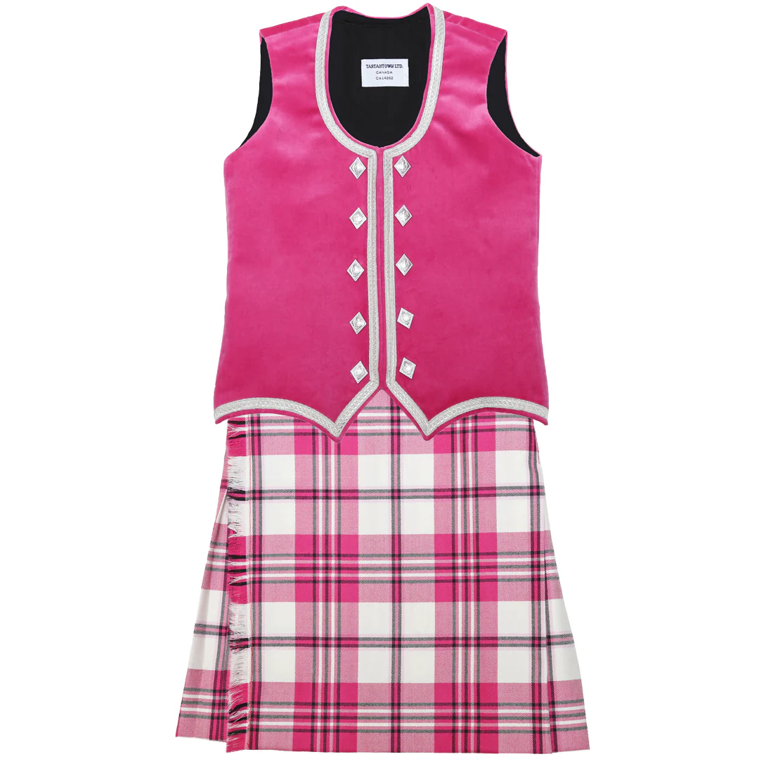 Tartan - Dress Raspberry Scott