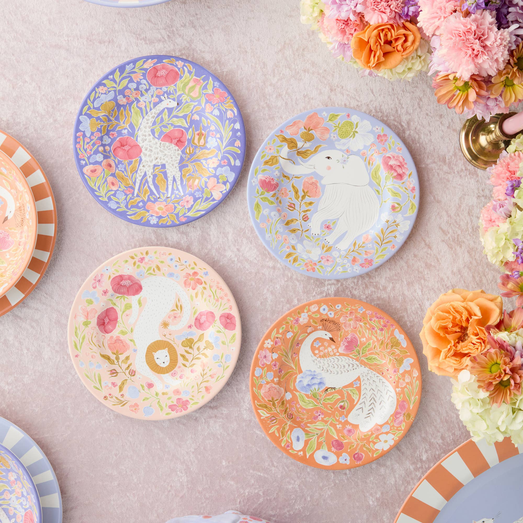 Elephant Menagerie Salad Plate 9