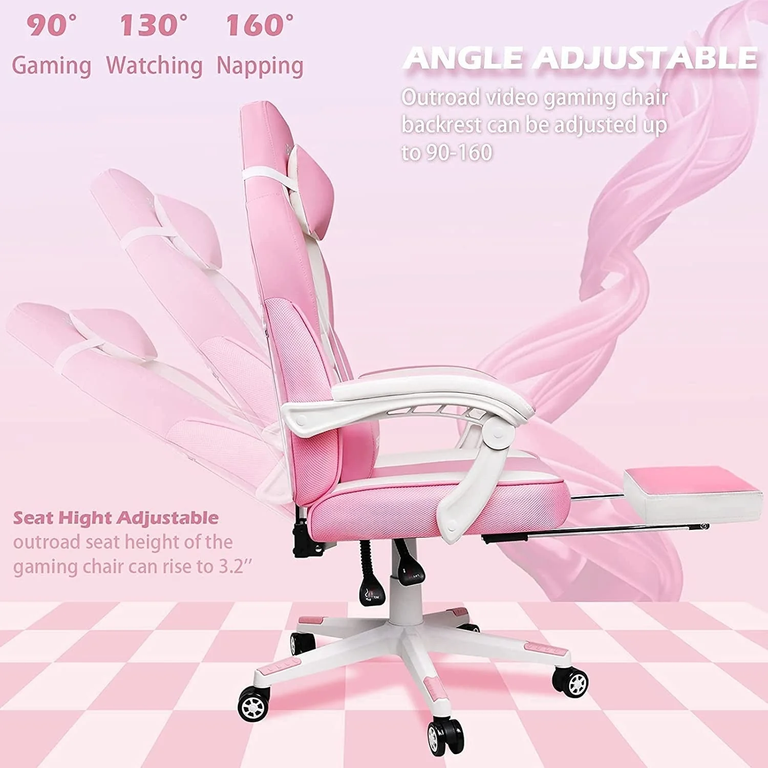 BOSSIN Racing Style Gaming Chair,300 lbs Big and Tall gamer chair High Back Computer Chair