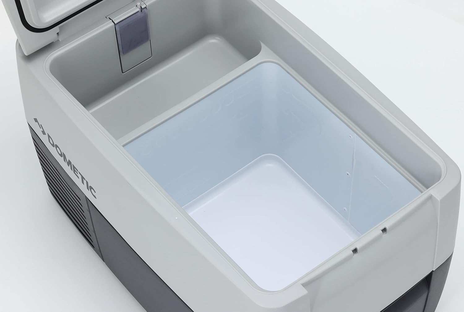 DOMETIC CoolFreeze CDF 36, tragbare elektrische Kompressor-Kühlbox/Gefrierbox, 31 Liter, 12/24 V für Auto, LKW oder Boot mit Batteriewächter, Grau